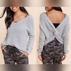 Jun & Ivy Francescas Wrap Knot Sweater
